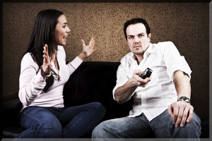 young-man-not-listening-remote-tv-game-distracted-sexy-hot-woman-hands-up-yelling